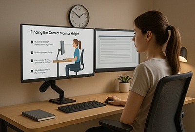 The Ideal Monitor Height: Ergonomic Tips for Work Comfort