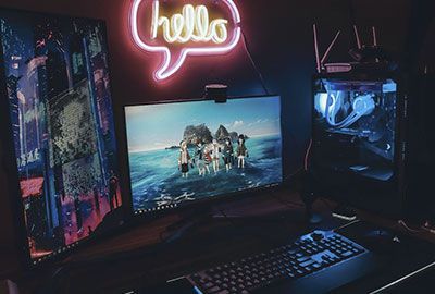 Gaming Desk Setup