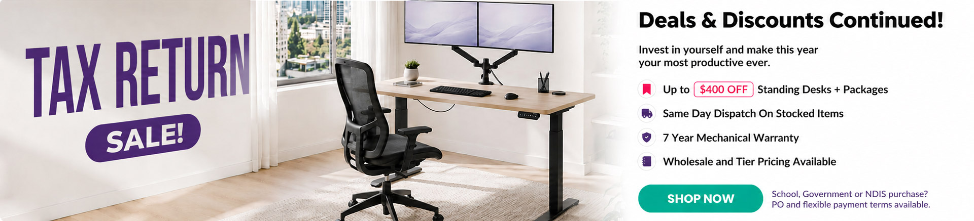 Tax Time Desk Deals