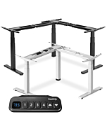 L-Shape Standing Desk Leg System Only