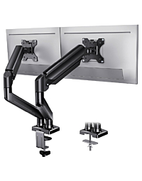 Dual Monitor Arm, Articulating Gas Assisted