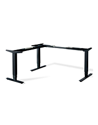 L-Shape Standing Desk Leg System Only, Tri Motor, 3 Stage
