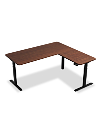 L-Shape Standing Desk, Tri Motor, 3 Stage
