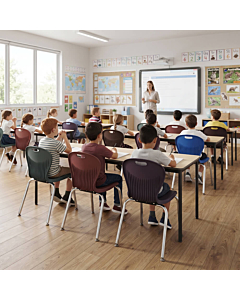 Coloured Plastic Classroom School Chairs