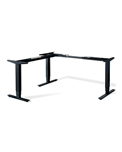 L-Shape Standing Desk Leg System Only, Tri Motor, 3 Stage