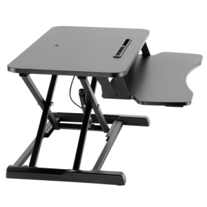 Black Sit Stand Desk Converter