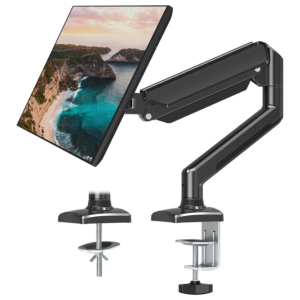 Black Articulating Single Monitor Arm
