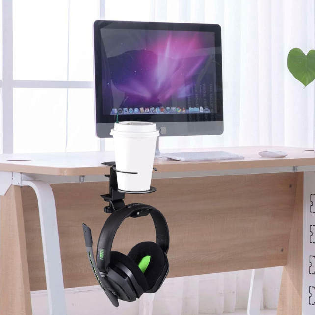 Clamp On Headphone Hanger Black In Stock Now