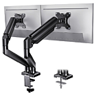 Dual Monitor Arm, Articulating Gas Assisted