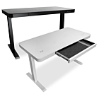 120cm Glass Sit Stand Desk
