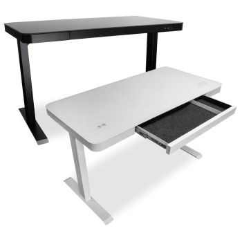 1.2 Metre Glass Sit Stand Desk