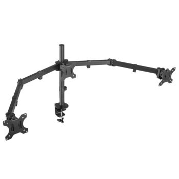 Triple Monitor Mount With Hinged Arms