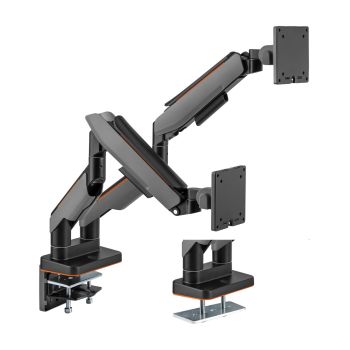 Dual Monitor Mount With Articulating Arms